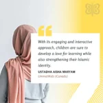 Ustadha Aisha Maryam on our Islamic curriculum